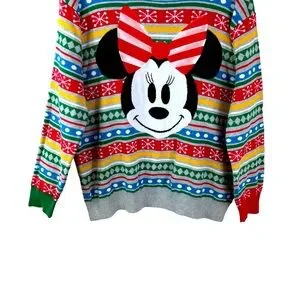 Disney Sweaters Disney Store Minnie Mouse Family Holiday